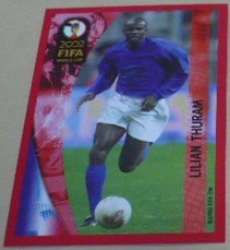 PANINI(パニーニ)社製2002Ｗ杯(ワールドカップ)トレカ17リリアン・テュラム(フランス代表)　サッカーカード