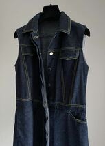 hussein chalayan AW1999 DENIM DRESS col.INDIGO size.L_画像9