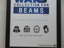 STARWARSスターウォーズ×BEAMSビームス ★★額装品★★ 額入り 雑誌掲載広告 インテリア♪ 贈り物♪ 送料無料！_画像3