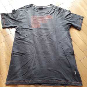 Columbia メンズ XL Tシャツ チャコールグレー コロンビア アウトドア バックプリント 検索)ノースフェイス キャンプ 半袖