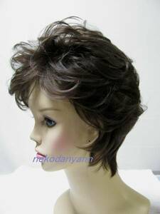  high quality new goods! unused for summer wig wig dark brown scorching tea color * medical care for also heat-resisting * man and woman use ...* size adjustment possibility free shipping health safety 