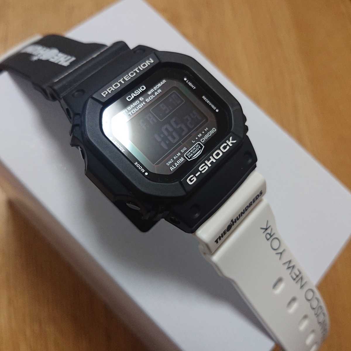 本店 コラボ G-SHOCK 別注 THE HUNREDS 限定 電波 時計 ソーラー econet.bi