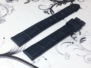* new goods * Cartier Tank Francaise MM for original leather belt navy blue length 11.3cm8.3cm
