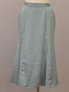 ルクールブラン le.coeur blanc ビンテージサテンマーメードスカート 36サイズ サックスブルー レディース j_p F-L6939