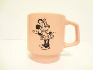  MICKEY MOUSE&Frends☆ミニーちゃん☆ピンク☆マグ☆maebata☆新品 