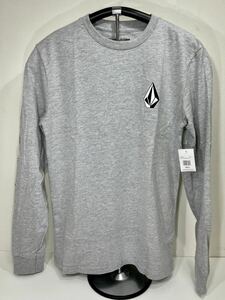 VOLCOM ボルコム A3632100HGR メンズ Lサイズ 長袖Tシャツ ロンティー 3連ロゴ Logo ヘザーグレー色 Grey ヴォルコム 新品 即決 送料無料