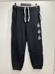 VOLCOM ボルコム A1232102BLK メンズ Sサイズ ジョガーパンツ Jogger スウェット 3連ロゴ Logo ブラック色 ヴォルコム 新品 即決 送料無料