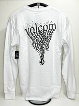 VOLCOM ボルコム A3632102WHT メンズ Mサイズ 長袖Tシャツ バックプリント ロンティー PrintTee ホワイト色 ヴォルコム 新品 即決 送料無料_画像3