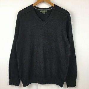 Eddie Bauer/エディーバウアー コットン/Vネックセーター/ニット サイズ5 黒/ブラック 管NO.A15-24