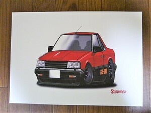 ★激安★即決★新品★SQWHEEL★スキール★日産★スカイライン★R30★S0041R★赤/黒★イラスト★MotorParade★送料３５０円★