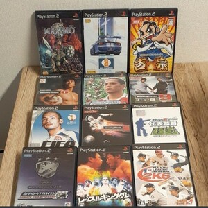 PSソフト43本まとめ売り(ガンダムSEED、北斗の拳、ウイニングイレブン、鉄拳4入り) PS2ソフト ゲームソフト PS2