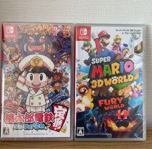 桃鉄 桃太郎電鉄 マリオ3Dワールド+フューリーワールド 新品未開封 セット 任天堂 Switch スイッチ マリオ 新品