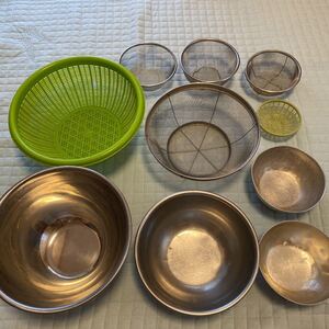 調理器具ボール,網9点セット