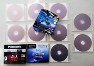 ブルーレイディスク 録画用 メディア SONY BD-R DL 50GB TDK BRV50HCPWB5A 9枚 Panasonic BD-RE 25GB BD 未開封込