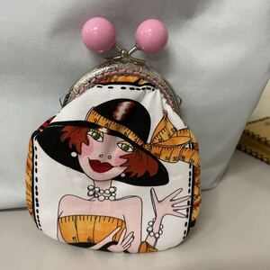 ロラライハリス レアパネル がま口ポーチ ハンドメイド