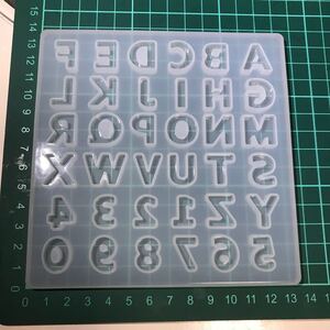 アルファベット&数字型 シリコンモールド