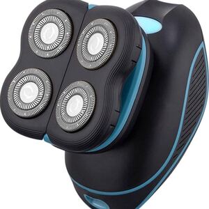 メンズ 電気シェーバー ひげそり メンズ 回転式 4枚刃 USB充電式 IPX7防水 お風呂剃り可 LEDディスプレイ