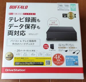 新品未開封品 6TB 外付けHDD 外付けハードディスク BUFFALO バッファロー