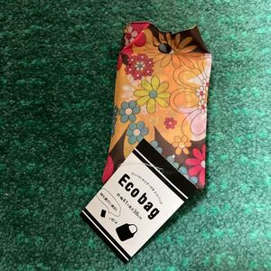 新品 レトロな花柄エコバッグ