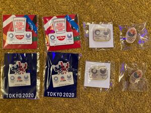 【非売品】8個セット 東京オリンピック・パラリンピック ピンバッジ TOKYO2020 東京2020 カップヌードル アース製薬
