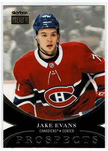 2020-21 UD Metal Universe Hockey Jake Evans Skybox Premium Prospects