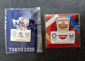 東京オリンピック ピンバッチ ピンバッジ 2020 ミライトワ 日清 カップヌードル アース製薬 ピンズ 未使用