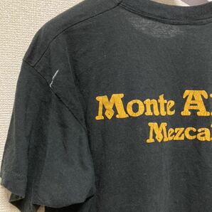 80's USAヴィンテージ Tシャツ 半袖Tシャツ BAR Monte Alban Mezcal 黒 'GO WILD EAT THE WORM' シングルステッチ /USA古着 ワームの画像5