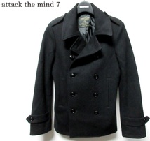 定価39,900円 attack the mind 7 アタックザマインド MAO-001 メルトンヴィクトリー Pコート melton VICTORY-P-COAT ピーコート_画像1