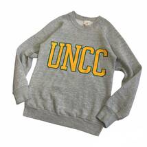 ビンテージ 80s【カレッジ】ロゴ レアサイズ UNCC SWEAT USA製 S スウェット 古着 ラグラン アメカジ 霜降り トレーナー 学校 黄 緑_画像10