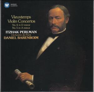 [CD/Warner]ヴュータン:ヴァイオリン協奏曲第4&5番/I.パールマン(vn)&D.バレンボイム&パリ管弦楽団 1976-1977