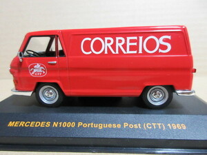 * новый товар 1/43 * Portugal почтовая машина Portugal Post / CTT Mercedes * Ixo производства распроданный 