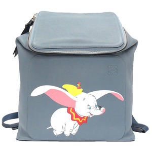 Lowbe X Dumbo Disney Capsule Collection Кожаный синий рюкзак рюкзак Limited Blue 0004 Loewe