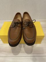 新品未使用　ジョンロブ　JOHN LOBB デッキシューズ　スリッポン　ブラウン　LIVONIA 9ハーフ　9.5サイズ　9 1/2_画像5