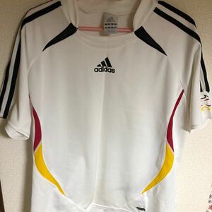 adidas サッカー　練習着　白　 プラクティスシャツ ゲームシャツ スポーツウエア