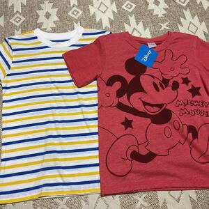 ディズニー　ミッキー　半袖Tシャツ 130 2枚