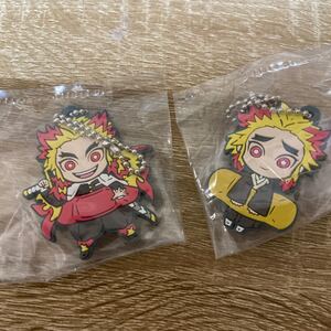 鬼滅の刃 キャラばんちょうこう ラバーマスコット ラバーストラップ 煉獄杏寿郎 千寿郎 捌ノ型