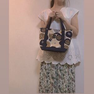 北欧柄大人気のミニトート ハンドメイド