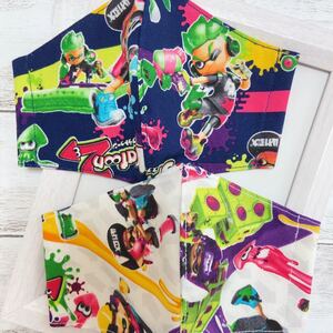 ハンドメイド 立体インナー キッズサイズ スプラトゥーン柄 2枚セット