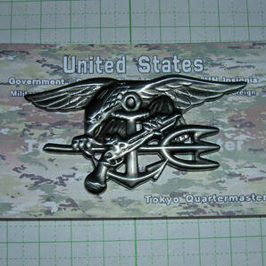 特価SALE！最後！レア物！U.S.Navy SEAL 下士官用記章・Replica（ Oxidized ） 在庫限りの画像1