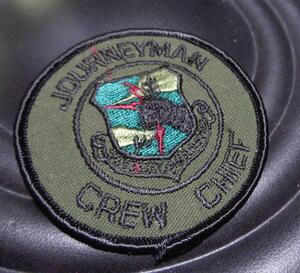 円軍緑◆新品アメリカ SAC JOURNEYMAN CREW US刺繍ワッペン■ミリタリー サバゲー