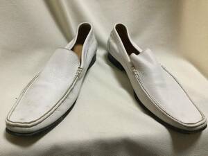 C588 VISARUNO white uo- King Italy made leather made 43 size 