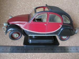 ornament[Citron 2CV Citroen objet d'art precise model Vintage ] front wheel drive hydro pneumatic stereo Lantis France waste version ultra rare 