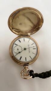 1892年製 ELGIN 鍵巻き 大型 エルジン大型懐中時計 