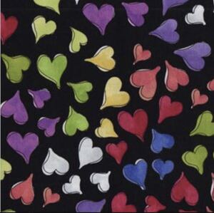 ロラライハリス Happy Hearts 黒
