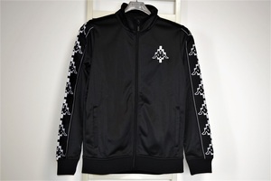 MARCELO BURLON × Kappa マルセロバーロン × カッパ KAPPA TAPE TRACK 裏フリース ラグスト トラックジャケット 黒 S 未着用 定価6万