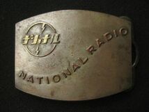ナショナル アンティーク バックル NATIONAL RADIO ラジオ USED 昭和 レトロ_画像2