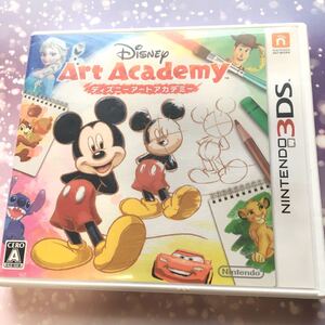 美品 ディズニー アートアカデミー 3DS Nintendo ニンテンドー3DSソフト イラスト 似顔絵 キャラクター