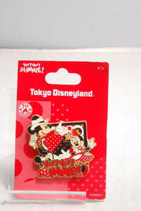 * редкий не использовался товар * Disney Tokyo Disney Land Very Very MINNIE! minnie значок 5331