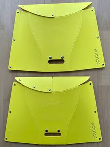 SOLCION 折りたたみ椅子 PATATTO 300 (パタット 300) 高さ30cm イエロー