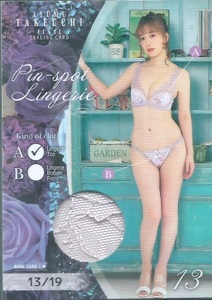 竹内渉　4　FINAL　　ピンスポランジェリーカード　　Pin-spot Lingerie　13 A　　19枚限定